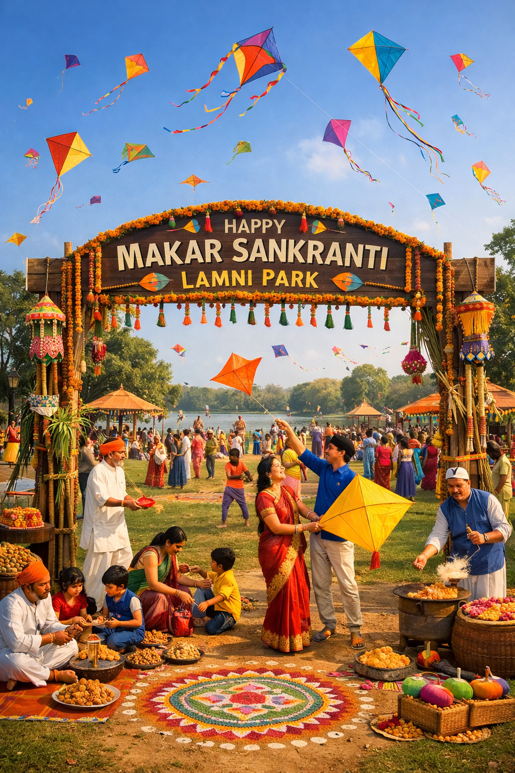 मकर संक्रांति पर लामनी पार्क बनेगा उत्सव का रंगीन आसमान