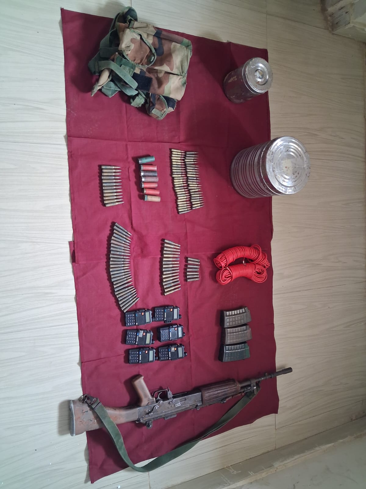 सुकमा के जंगल में नक्सलियों का सीक्रेट हथियार डम्प मिला, INSAS रायफल समेत भारी मात्रा में गोला-बारूद बरामद