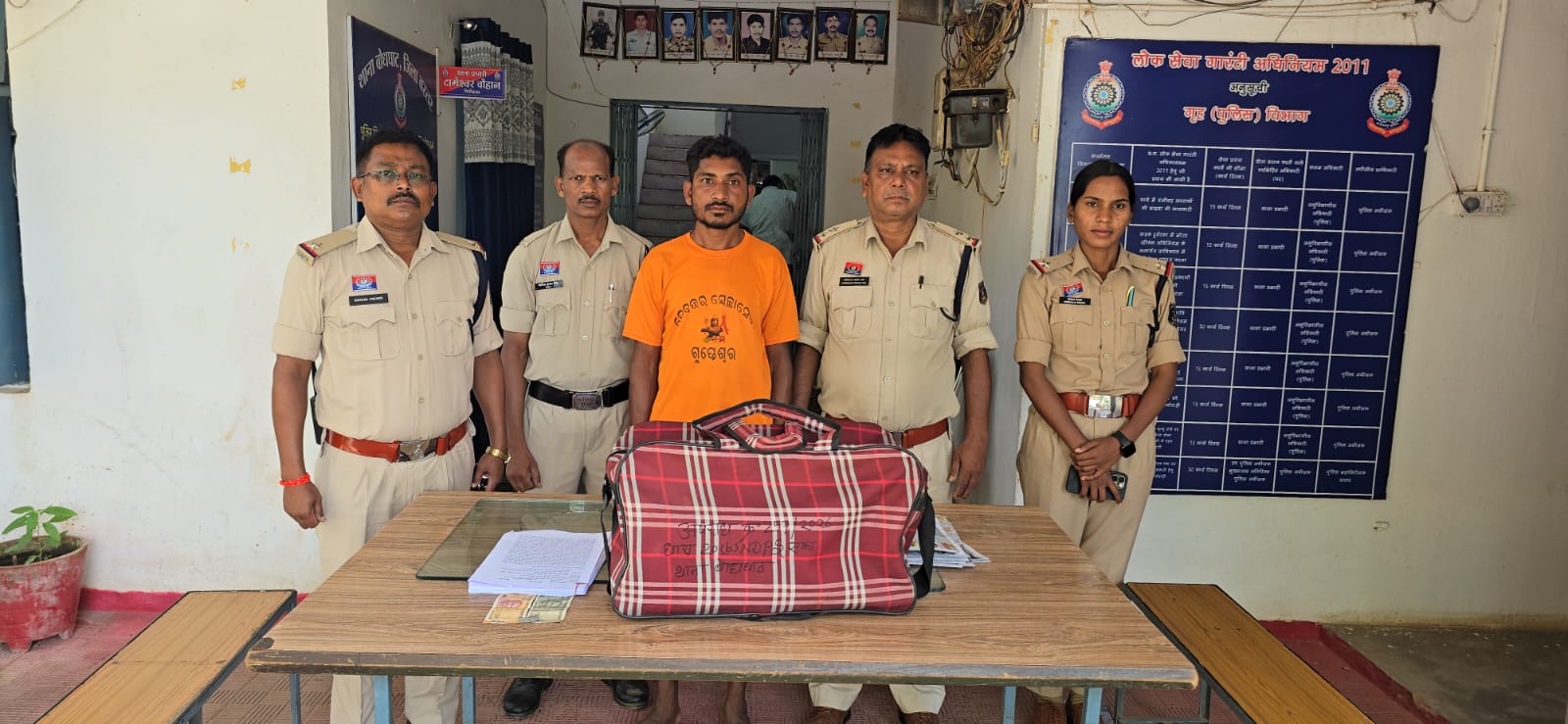 बस स्टैंड से 4 लाख का गांजा बरामद, रायपुर ले जाने की फिराक में तस्कर गिरफ्तार